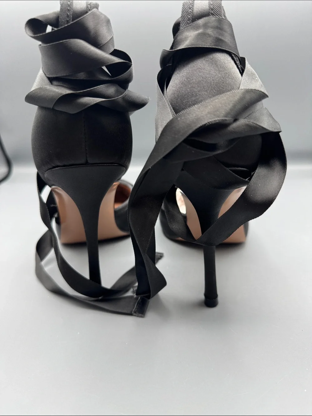 Steve Madden Women's Larina Lace-Up High-Heel Ballet Pumps - Picture 4 of 5